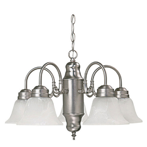 David Five Light Chandelier in Matte Nickel (65|3255MN-118)