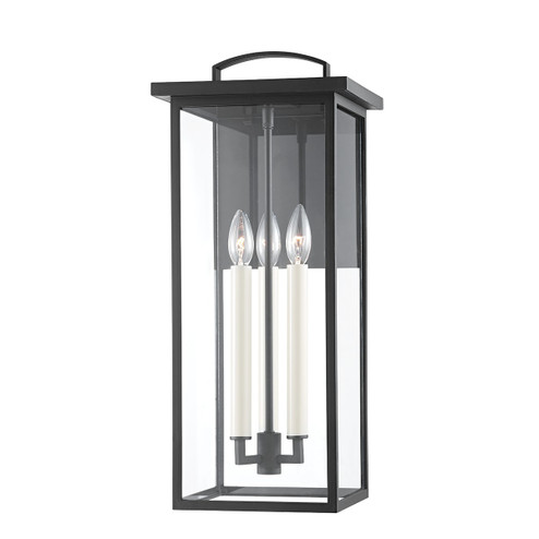Eden Four Light Outdoor Wall Sconce in Textured Black (67|B7523-TBK)