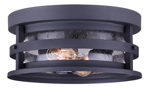 Duffy Two Light Outdoor Lantern in Metal (387|IOL342BK)