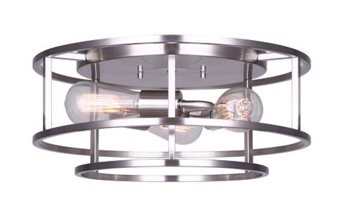 Luca Three Light Flush Mount in Brushed Nickel (387|IFM757A16BN)