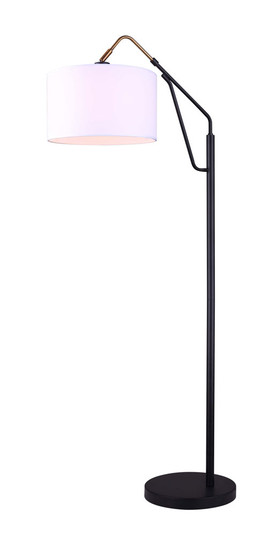 Winston One Light Floor Lamp in Matte Black And Gold (387|IFL1024A62BKG)