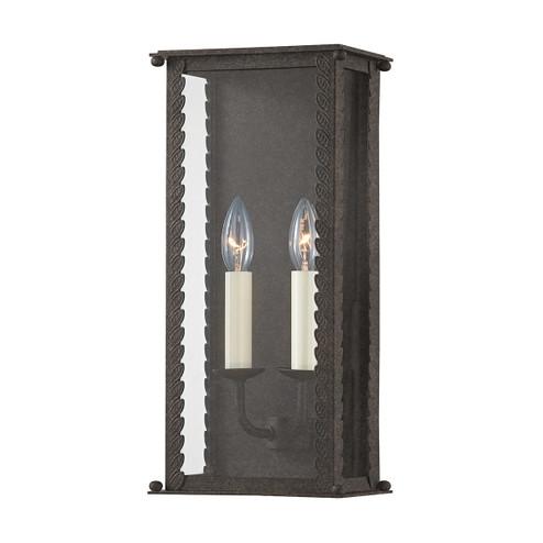 Zuma Two Light Outdoor Wall Sconce in French Iron (67|B6712-FRN)