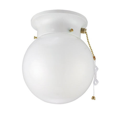 Icl9Whw One Light Flush Mount in White (387|ICL9WHW)