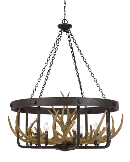 Angelo Eight Light Chandelier in Iron (225|FX-3703-8)