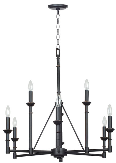 Monclova Nine Light Chandelier in Industrial Bronze (225|FX-3516/6+3)