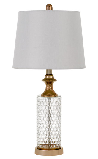 Breda Two Light Table Lamp in Clear/Copper (225|BO-2959TB-2)