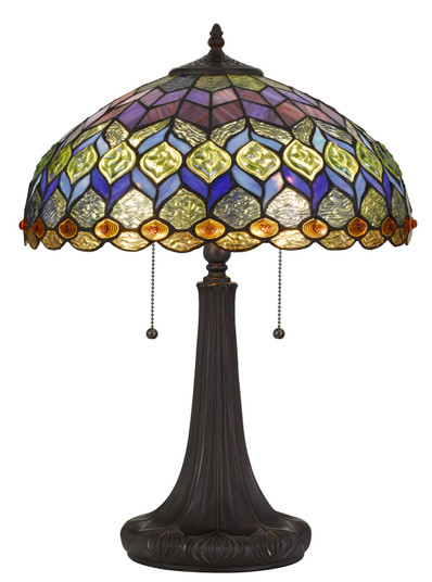 Tiffany Two Light Table Lamp in Dark Bronze (225|BO-2901TB)
