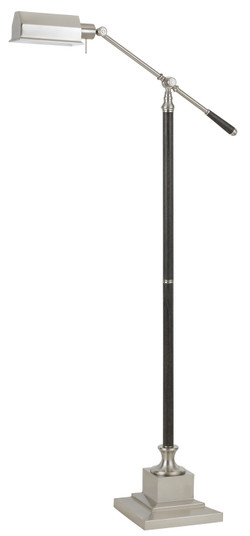 Angelton One Light Floor Lamp in Brushed Steel/wood (225|BO-2687FL)