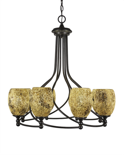Capri Eight Light Chandelier in Dark Granite (200|908-DG-4175)