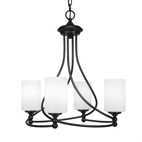 Capri Four Light Chandelier in Dark Granite (200|904-DG-4061)