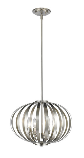 Moundou Four Light Pendant in Brushed Nickel (224|438-16BN)