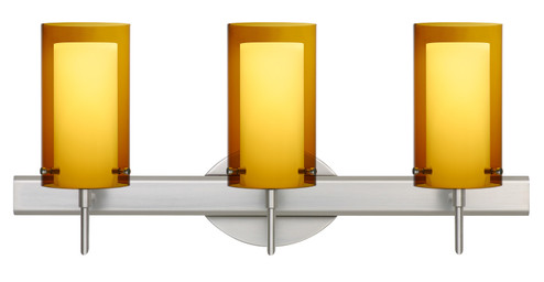 Pahu Wall Sconce in Satin Nickel (74|3SW-G44007-SN)