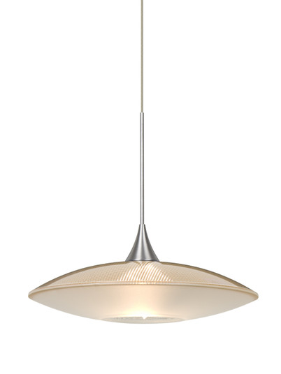 Spazio One Light Pendant in Satin Nickel (74|1XT-6294GD-SN)