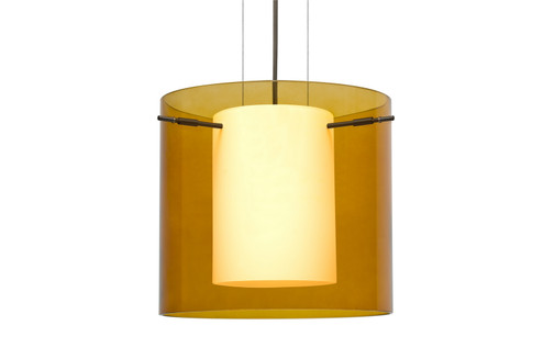 Pahu One Light Pendant in Bronze (74|1KG-G18407-LED-BR)