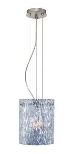Tamburo One Light Pendant in Satin Nickel (74|1KG-400600-LED-SN)