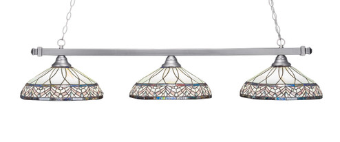 Square Three Light Billiard/Island in Brushed Nickel (200|803-BN-948)