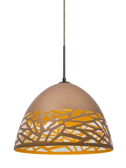 Kiev One Light Pendant in Bronze (74|1JT-KIEVCP-LED-BR)