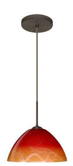 Tessa One Light Pendant in Bronze (74|1JT-4201SL-LED-BR)