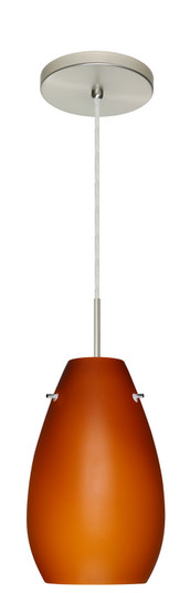 Pera One Light Pendant in Satin Nickel (74|1JT-412680-LED-SN)