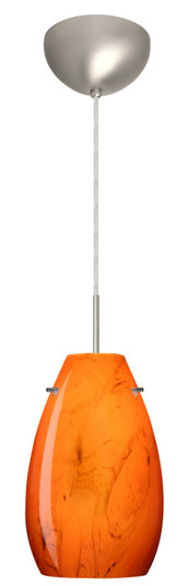 Pera One Light Pendant in Satin Nickel (74|1JC-4126HB-LED-SN)
