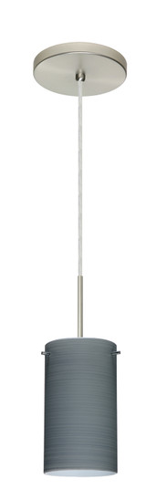 Stilo One Light Pendant in Satin Nickel (74|1BT-4404TN-MED-SN)