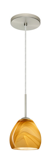 Bolla One Light Pendant in Satin Nickel (74|1BT-4122HN-LED-SN)