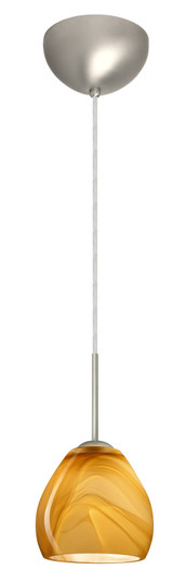 Bolla One Light Pendant in Satin Nickel (74|1BC-4122HN-LED-SN)
