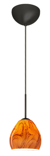 Bolla One Light Pendant in Bronze (74|1BC-4122HB-HAL-BR)