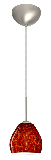 Bolla One Light Pendant in Satin Nickel (74|1BC-412241-LED-SN)