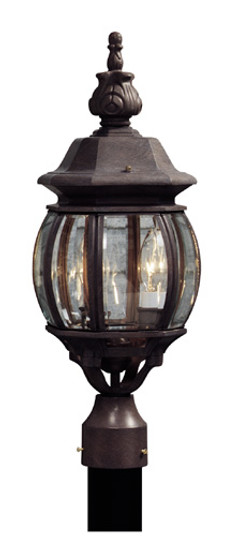 Classico Three Light Outdoor Post Mount in Rust (78|AC8363RU)