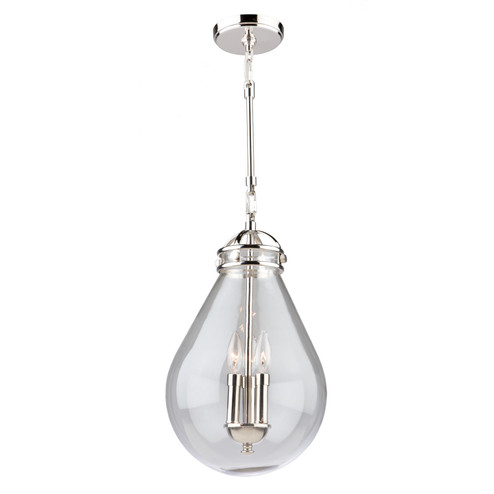 Alexandria Three Light Pendant in Polished Nickel (78|AC11282PN)