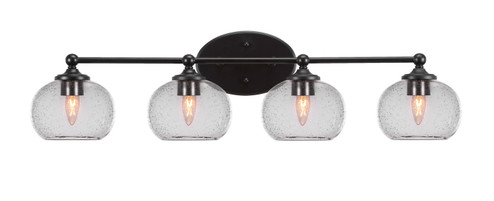 Capri Four Light Bathroom Lighting in Brushed Nickel (200|5914-MB-202)