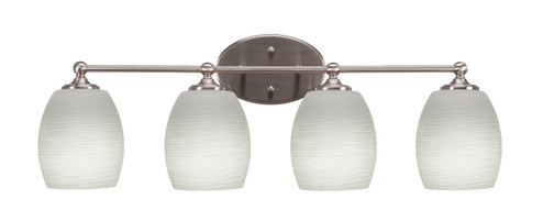 Capri Four Light Bathroom Lighting in Brushed Nickel (200|5914-BN-615)