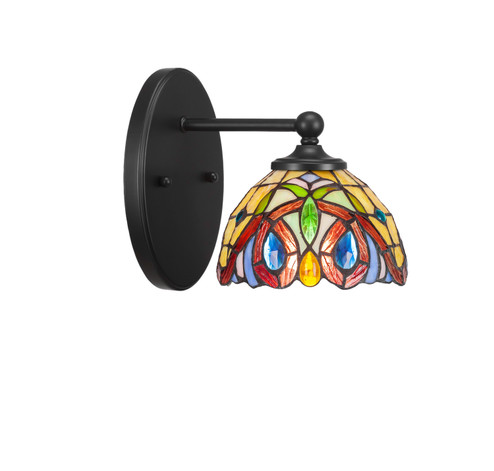 Capri One Light Wall Sconce in Matte Black (200|5911-MB-9445)