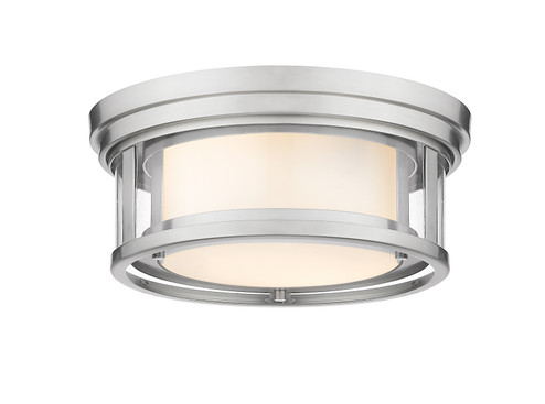 Willow Two Light Flush Mount in Brushed Nickel (224|426F12-BN)