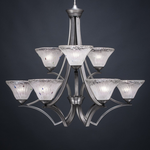 Zilo Nine Light Chandelier in Graphite (200|569-GP-751)