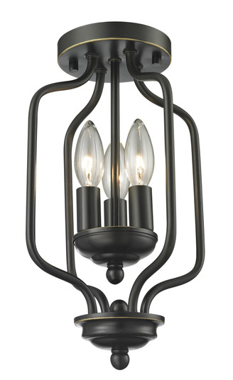 Cardinal Three Light Flush Mount in Olde Bronze (224|414-14)