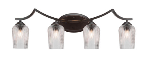 Zilo Four Light Bathroom in Dark Granite (200|554-DG-4250)