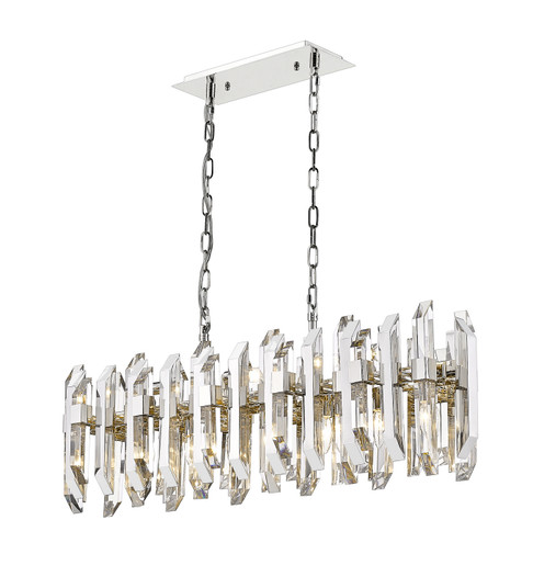 Bova 11 Light Linear Chandelier in Polished Nickel (224|4006-11L-PN)