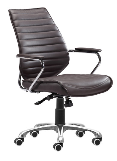 Enterprise Office Chair in Espresso, Chrome (339|205166)