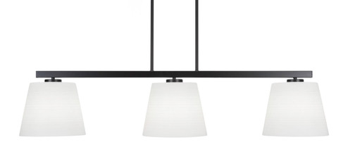 Atlas Three Light Island Pendant in Matte Black (200|4523-MB-4081)