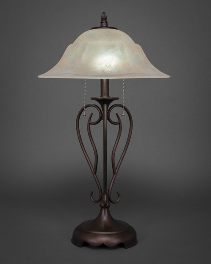 Olde Iron Two Light Table Lamp in Bronze (200|42-BRZ-53613)