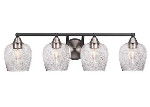 Paramount Four Light Bath Bar in Matte Black & Brushed Nickel (200|3424-MBBN-4812)