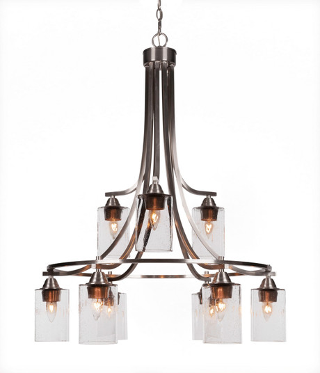 Paramount Nine Light Chandelier in Brushed Nickel (200|3419-BN-300)