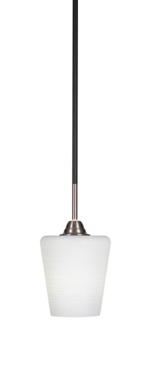 Paramount One Light Mini Pendant in Matte Black & Brushed Nickel (200|3401-MBBN-4031)