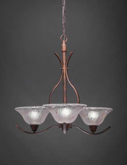 Swoop Three Light Chandelier in Bronze (200|293-BRZ-731)