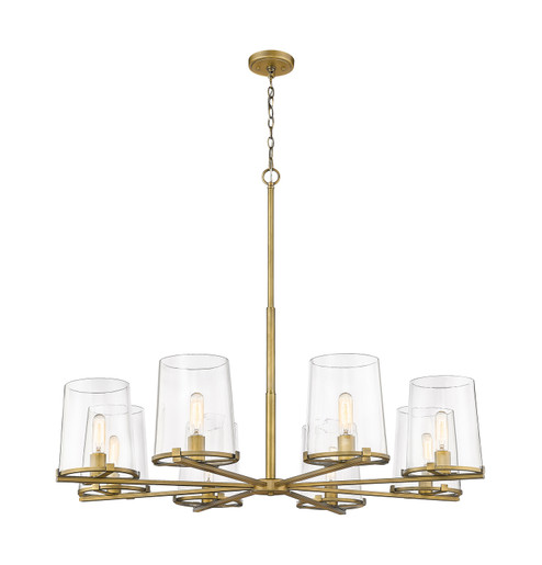 Callista Eight Light Chandelier in Rubbed Brass (224|3032-8RB)