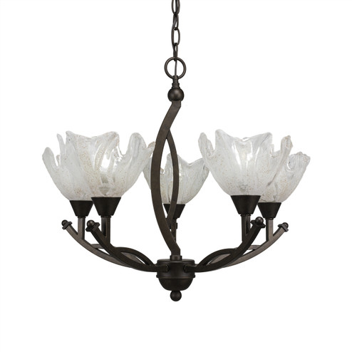 Bow Five Light Chandelier in Bronze (200|275-BRZ-759)