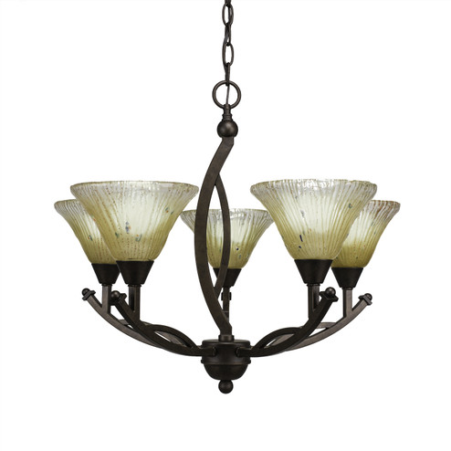 Bow Five Light Chandelier in Bronze (200|275-BRZ-750)