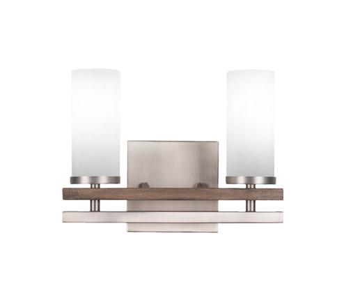 Belmont Two Light Bathroom Lighting in Graphite & Painted Distressed Wood-look (200|2712-GPDW-801)